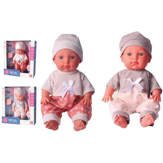 MUÑECO BABY DOLL CON SONIDOS 30 CM - MODELOS SURTIDOS image 0