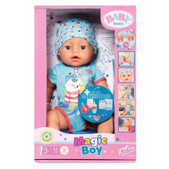 MUÑECO BABY BORN MAGIC NIÑO CON 10 FUNCIONES CUERPO SUAVE 43CM image 0