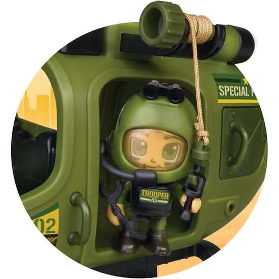 HELICÓPTERO FUERZAS ESPECIALES PINYPON ACTION CON MÁS DE 8 ACCESORIOS, INCLUYE UNA FIGURA image 2