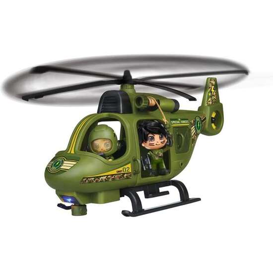 HELICÓPTERO FUERZAS ESPECIALES PINYPON ACTION CON MÁS DE 8 ACCESORIOS, INCLUYE UNA FIGURA image 4