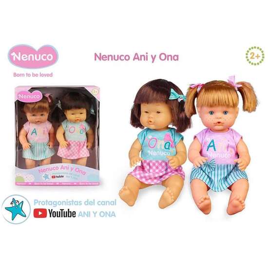 MUÑECO NENUCO ANI Y ONA NUEVO LOOK ¡LAS HERMANAS MÁS DIVERTIDAS DE YOUTUBE!35 CM image 5