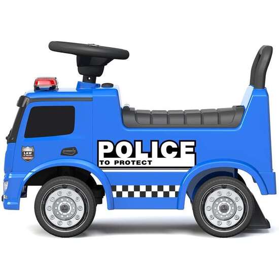 RUNRUNTOYS CORREPASILLOS CAMIÓN MERCEDES POLICE 62.5 X28.5 X 45CM image 1