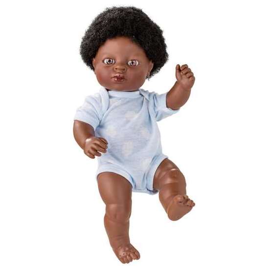 MUÑECA NEWBORN 38 CM NIÑO AFRICANO CON ROPA REF: 17058-18 38 image 0