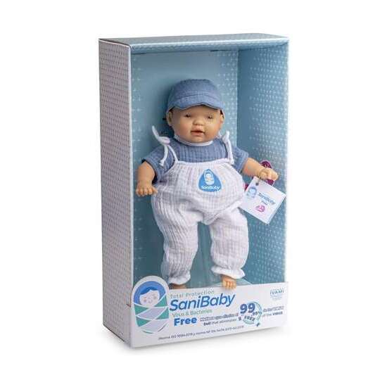 MUÑECA SANIBABY ANTIBACTERIAS AZUL 28 CM image 1