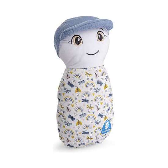 MUÑECA BLANDA SANIBABY ANTIBACTERIAS 1ª INFANCIA AZUL 28 CM image 0