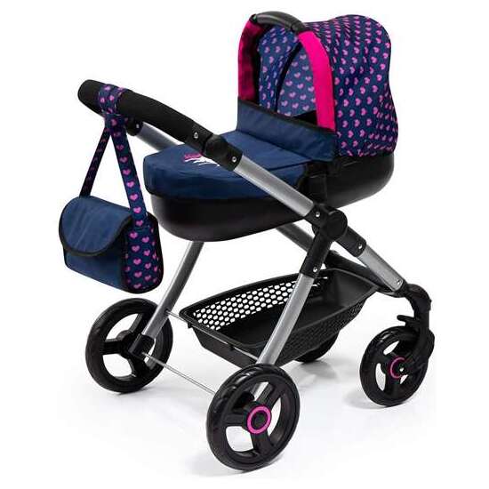 COCHE MUÑECAS STULE PRAM AZUL MARINO 86X79X42 CM image 1