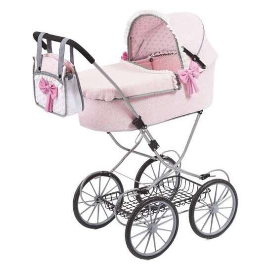 COCHE MUÑECAS DOLLS PRAM ROSA 89X70X42 CM image 5