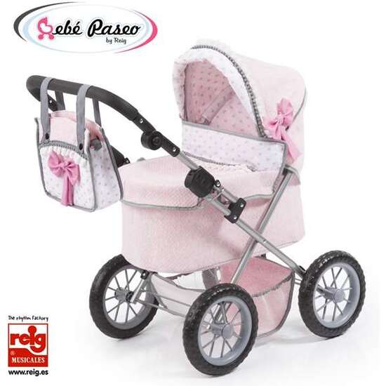 COCHE MUÑECAS TRENDY ROSA 68X67X41 CM image 0