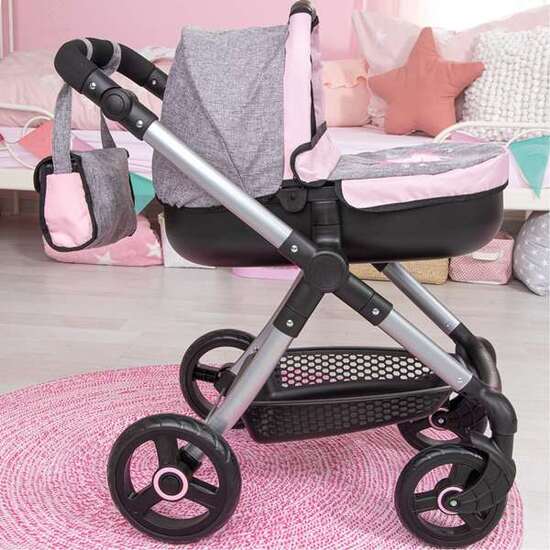 COCHE MUÑECAS STULE PRAM GRIS 68X63X40 CM image 3