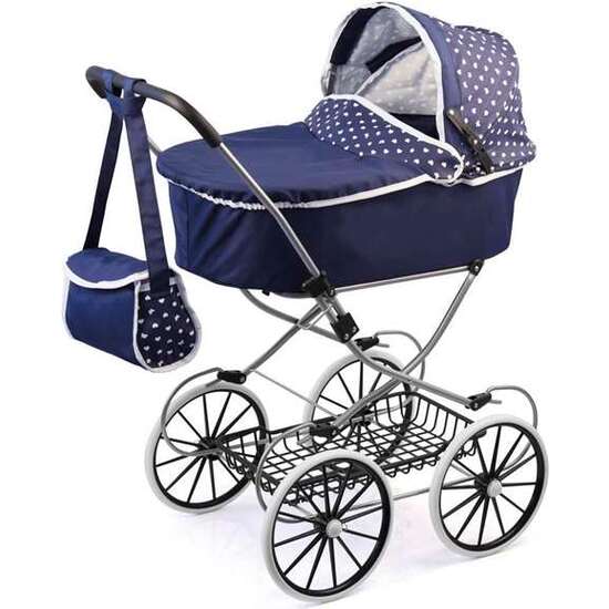 COCHE MUÑECAS DOLLS PRAM AZUL MARINO 89X70X42 CM image 0