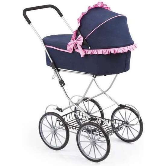 COCHE MUÑECAS DOLLS PRAM AZUL MARINO 89X70X42 CM image 2