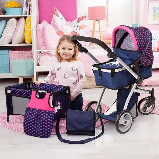 SET CARRITO COCHE DE MUÑECAS MEGA COMBI 69.98X54.99X34.98 CM image 4