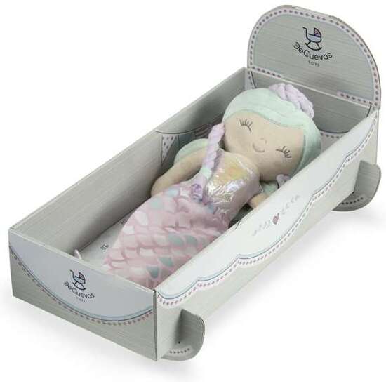 MUÑECA OCEAN FANTASY CON CUERPO BLANDO. ESTUCHE CONVERTIBLE EN CUNA 36CM image 0