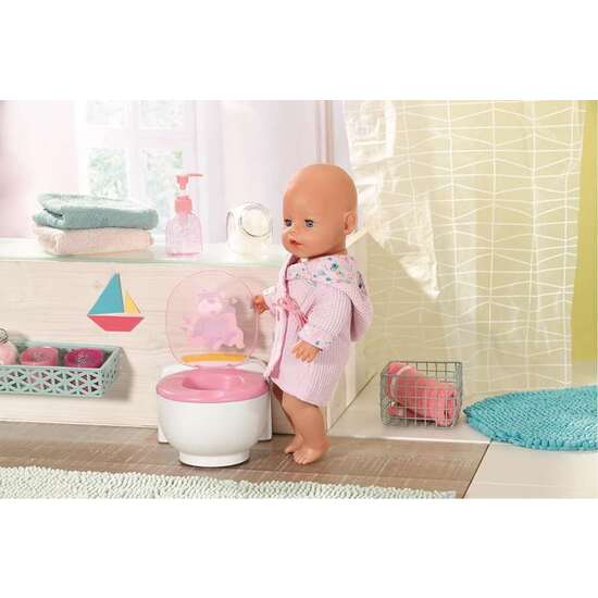 ORINAL BABY BORN BAÑO POO POO CON SONIDO Y PURPURINA 43CM image 3