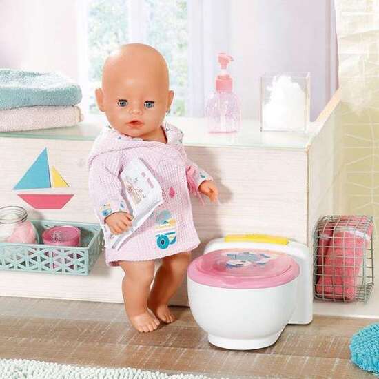 ORINAL BABY BORN BAÑO POO POO CON SONIDO Y PURPURINA 43CM image 5