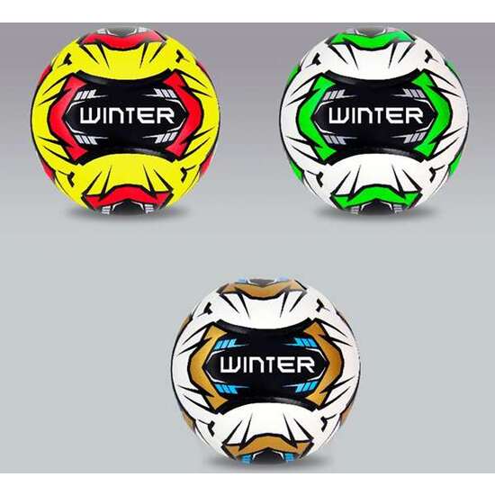 BALÓN FÚTBOL PLAYA WINTER, 230MM, TACTO SUAVE, 3 COLORES SDOS. - MODELOS SURTIDOS image 0