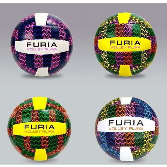 BALÓN VOLLEY PLAYA FURIA 230MM, TACTO SUAVE - MODELOS SURTIDOS image 1