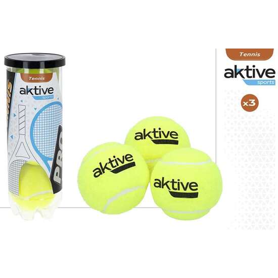 PELOTAS TENIS PACK 3 UD. EN BOTE AKTIVE SPORTS image 3