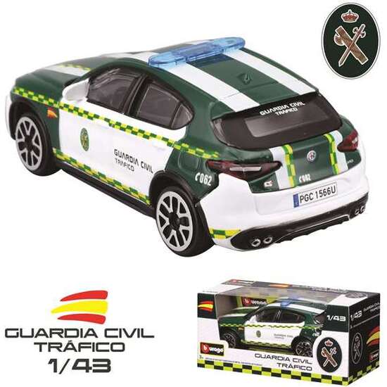 COCHE GUARDIA CIVIL ALFA ROMEO STELVIO ESCALA 1:43 BURAGO image 1