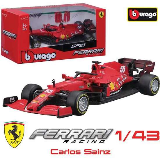 COCHE FERRARI F1 CARLOS SAINZ ESCALA 1:43 BURAGO image 0