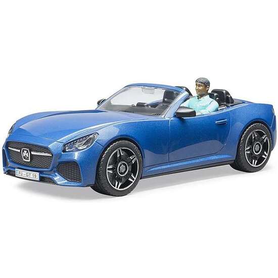 COCHE ROADSTER CON CONDUCTOR 27X12X9 CM image 5