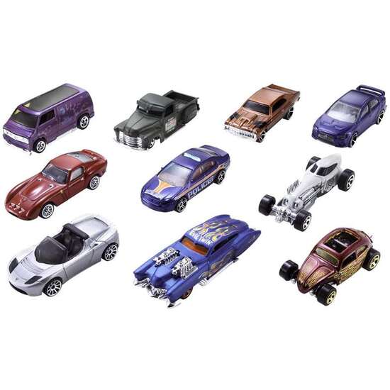 COCHE HOT WHEELS PACK 10 UDS - MODELOS SURTIDOS image 2