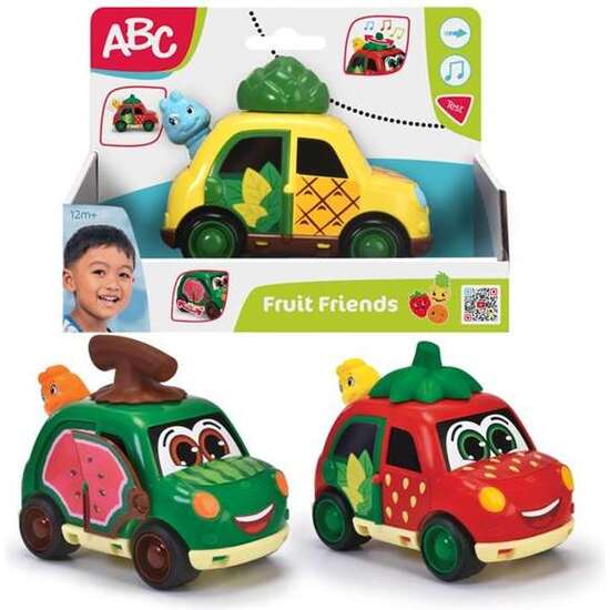 COCHE ABC FRUTAS (FRUIT FRIENDS) 12 CM. CON LUCES Y SONIDOS. - MODELOS SURTIDOS image 0