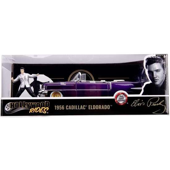 COCHE DE METAL CADILLAC EL DORADO 1956 INCLUYE FIGURA ELVIS PRESLEY ESCALA 1:24 image 1