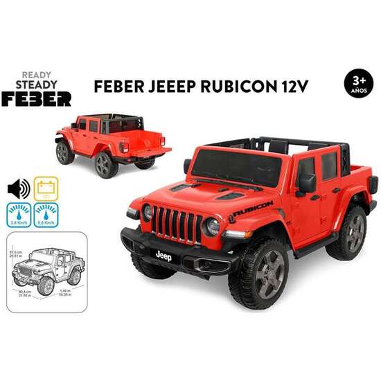 COCHE JEEP RUBICON 12V 67X80X148 CM image 4