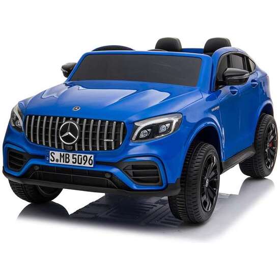 COCHE MERCEDES GLC 63 S BATERIA 12V DOS PLAZAS AZUL 137.5X85.8X63.8CM RUNRUNTOYS image 0