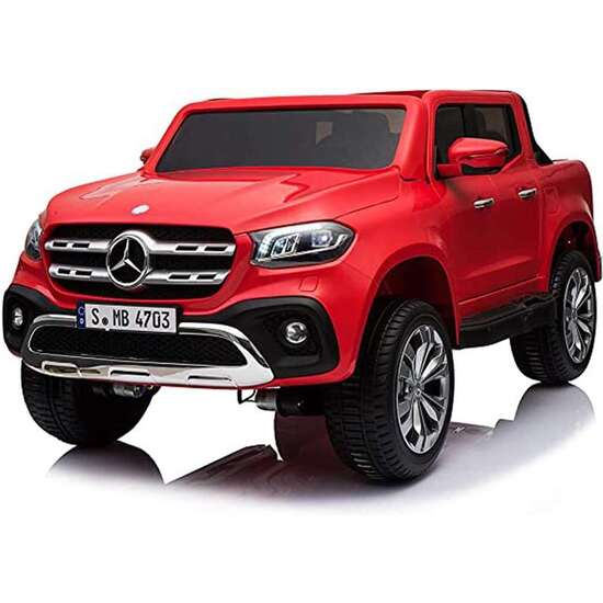 COCHE PICK UP MERCEDES ROJO BATERIA 12V ROJO 141X78X66CM RUNRUNTOYS image 0