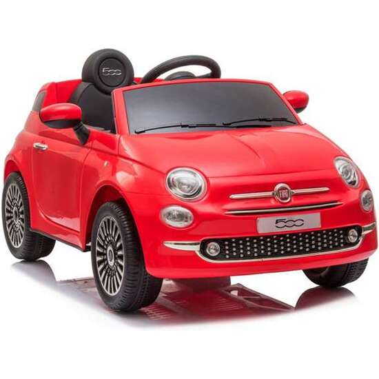 RUNRUNTOYS COCHE FIAT 500 ROJO BATERIA 12V 113X67.5X53CM image 0