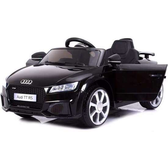 RUNRUNTOYS COCHE AUDI TT BATERIA 12V NEGRO RADIO CONTROL 103X62X43.5CM image 1