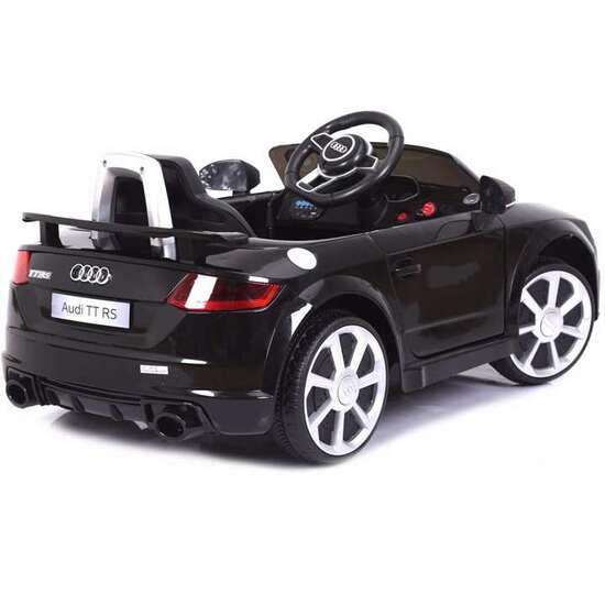 RUNRUNTOYS COCHE AUDI TT BATERIA 12V NEGRO RADIO CONTROL 103X62X43.5CM image 3