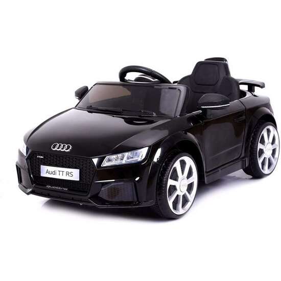 RUNRUNTOYS COCHE AUDI TT BATERIA 12V NEGRO RADIO CONTROL 103X62X43.5CM image 4