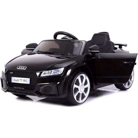 RUNRUNTOYS COCHE AUDI TT BATERIA 12V NEGRO RADIO CONTROL 103X62X43.5CM image 5