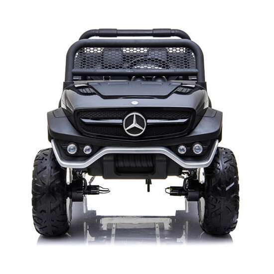 COCHE MERCEDES UNIMOG BLACK BATERIA 12V 128X86X84CM RUNRUNTOYS image 2