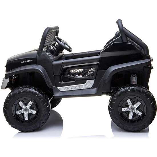 COCHE MERCEDES UNIMOG BLACK BATERIA 12V 128X86X84CM RUNRUNTOYS image 5