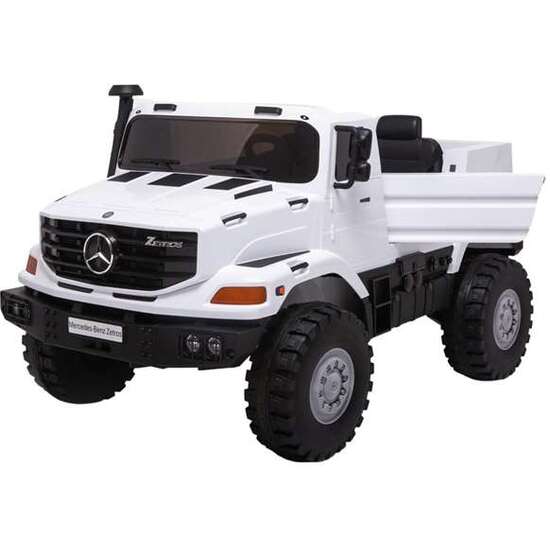 CAMIÓN MERCEDES BENZ TRUCK BLANCO BATERIA 12V 135.5X85.5X84CM RUNRUNTOYS image 0