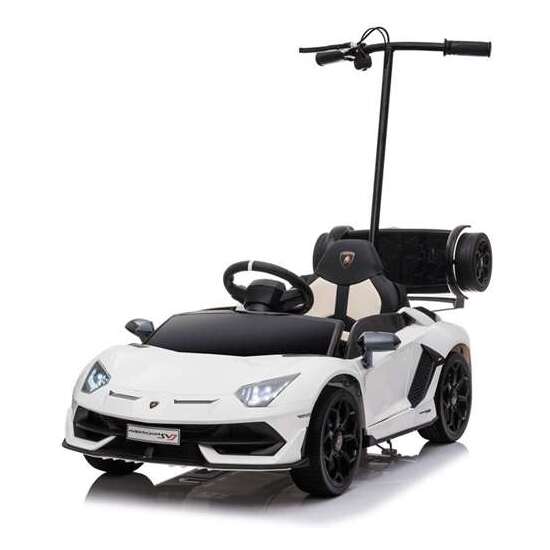 COCHE LAMBORGHINI AVENT SVJ+PATIN BLANCO 12V 151 X 63 X 102.5CM RUNRUNTOYS image 1