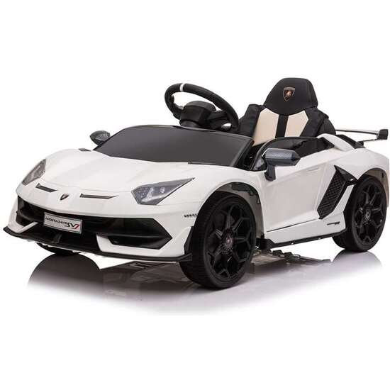 COCHE LAMBORGHINI AVENT SVJ+PATIN BLANCO 12V 151 X 63 X 102.5CM RUNRUNTOYS image 4