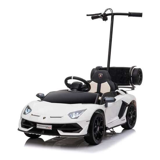 COCHE LAMBORGHINI AVENT SVJ+PATIN BLANCO 12V 151 X 63 X 102.5CM RUNRUNTOYS image 5