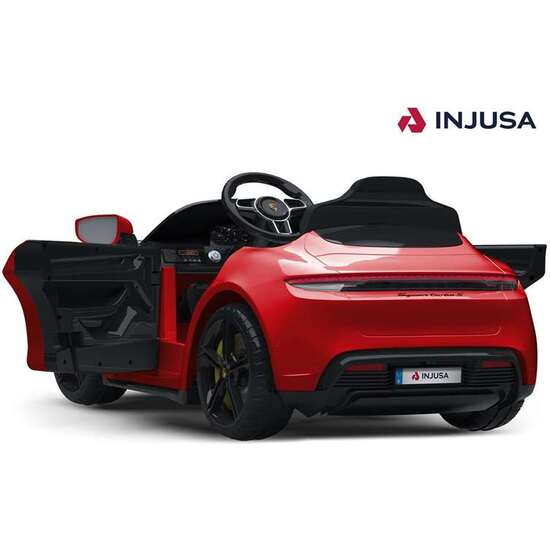 COCHE BATERIA PORSCHE TAYCAN TURBO S 12V CON LUCES DELANTERAS Y TRASERAS 102X62X53 CM image 1