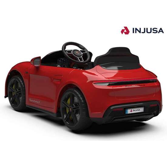 COCHE BATERIA PORSCHE TAYCAN TURBO S 12V CON LUCES DELANTERAS Y TRASERAS 102X62X53 CM image 2