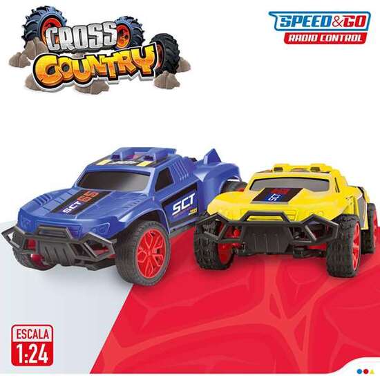 COCHES RADIO CONTROL RALLY CARS EN PACK DE 2 ESCALA 1:24 15 CM image 1