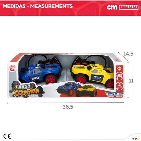 COCHES RADIO CONTROL RALLY CARS EN PACK DE 2 ESCALA 1:24 15 CM image 4