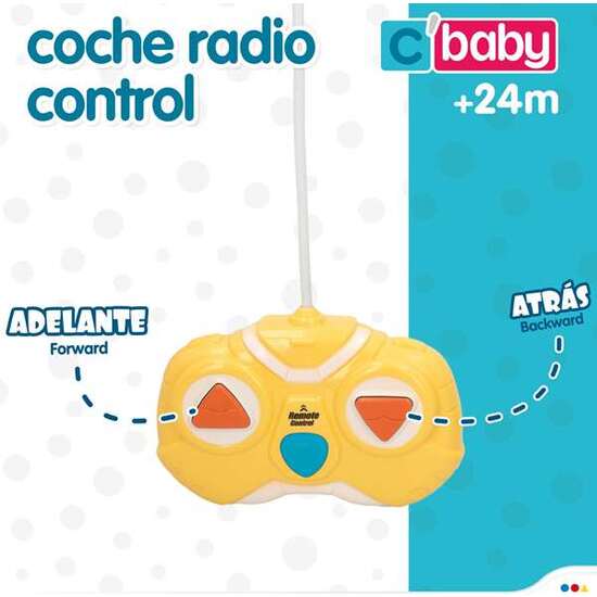 COCHE INFANTIL RADIO CONTROL CON LUZ. CARCASA EXTRAIBLE.12 CM image 1