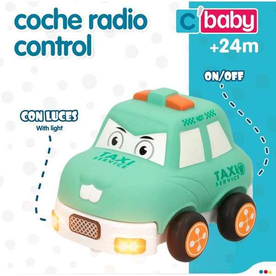 COCHE INFANTIL RADIO CONTROL CON LUZ. CARCASA EXTRAIBLE.12 CM image 2