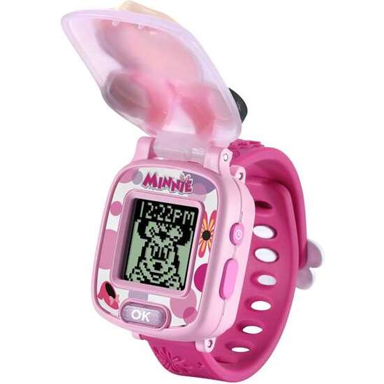 RELOJ EDUCATIVO DE MINNIE MULTIFUNCION CON 4 JUEGOS Y LA VOZ REAL DE MINNIE 22,5X4,8X3 CM image 0