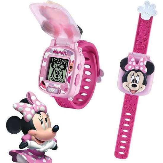 RELOJ EDUCATIVO DE MINNIE MULTIFUNCION CON 4 JUEGOS Y LA VOZ REAL DE MINNIE 22,5X4,8X3 CM image 1